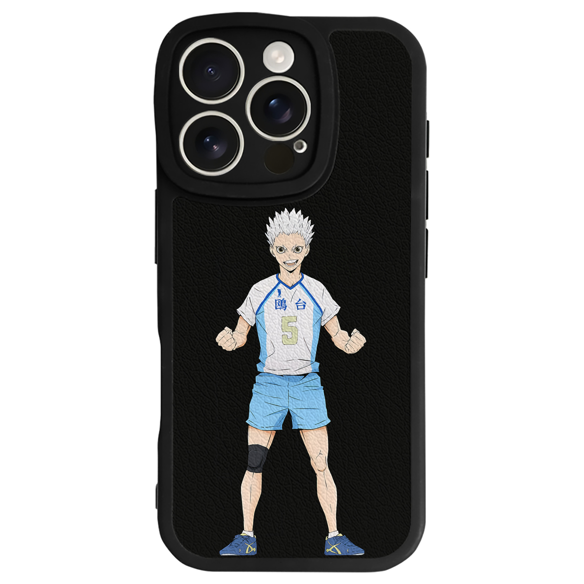（画像用） ハイキュー!! Haikyu!! 【iPhone 16シリーズ対応】シリコンスマホケース（レザー調） 材質：シリコン